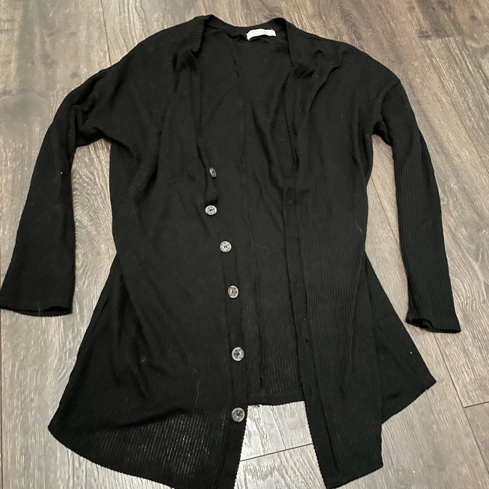 Black cardigan